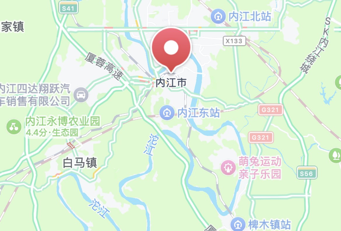 内江旅行地图