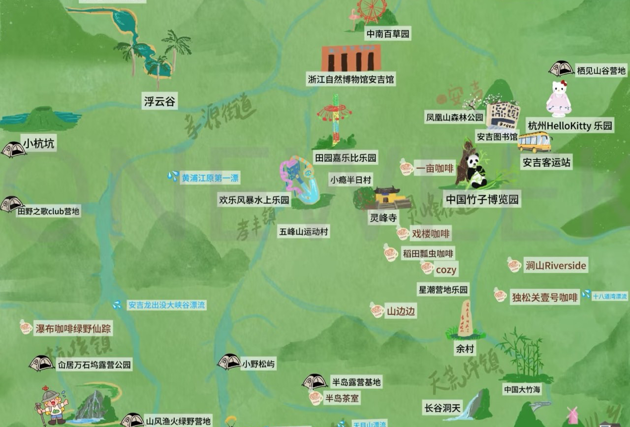 五一安吉地图