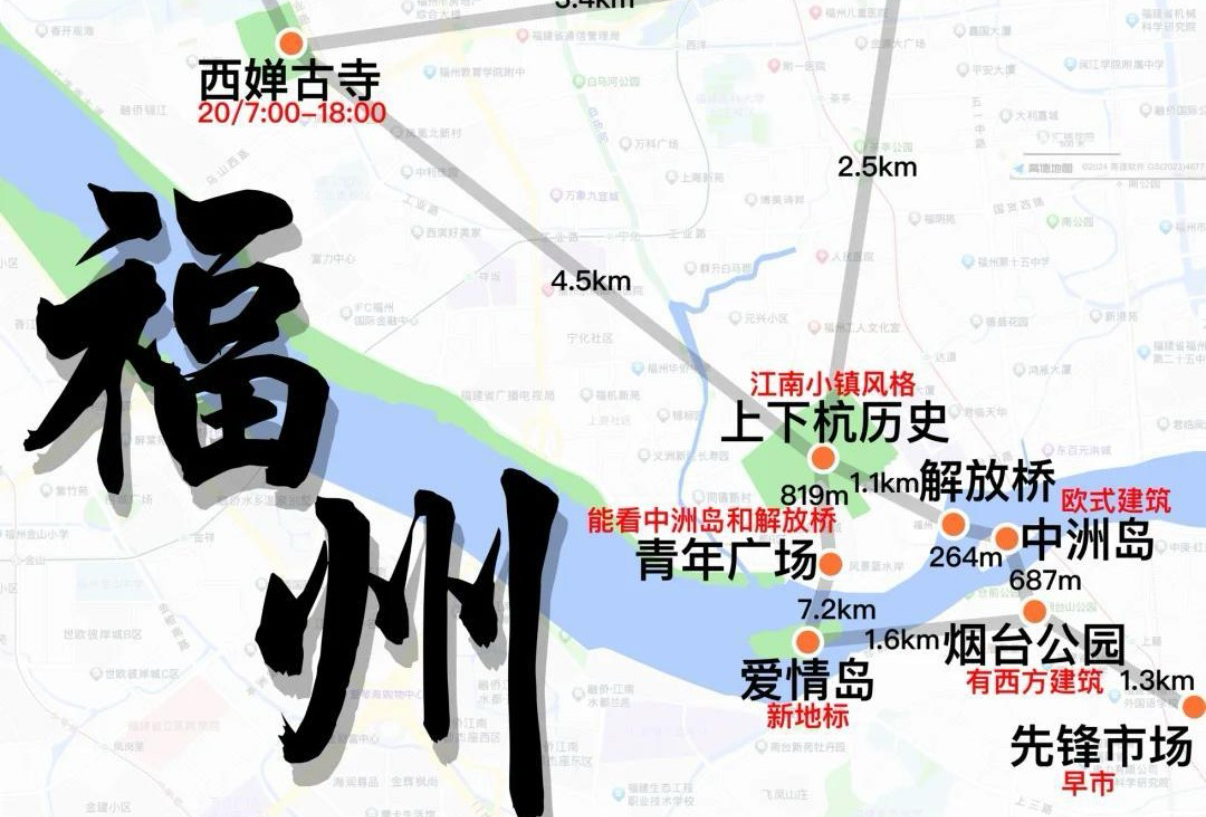 福州景点美食一条龙