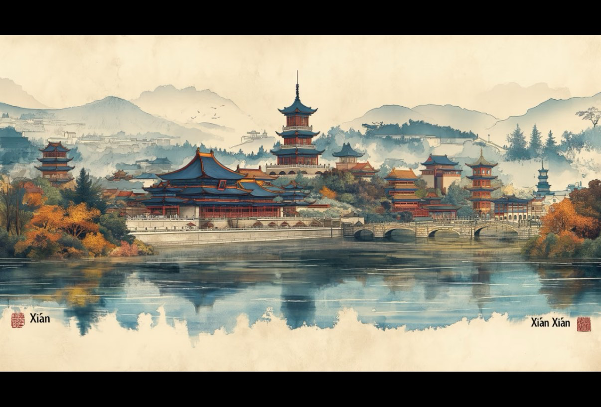 陕西·西安旅游地图