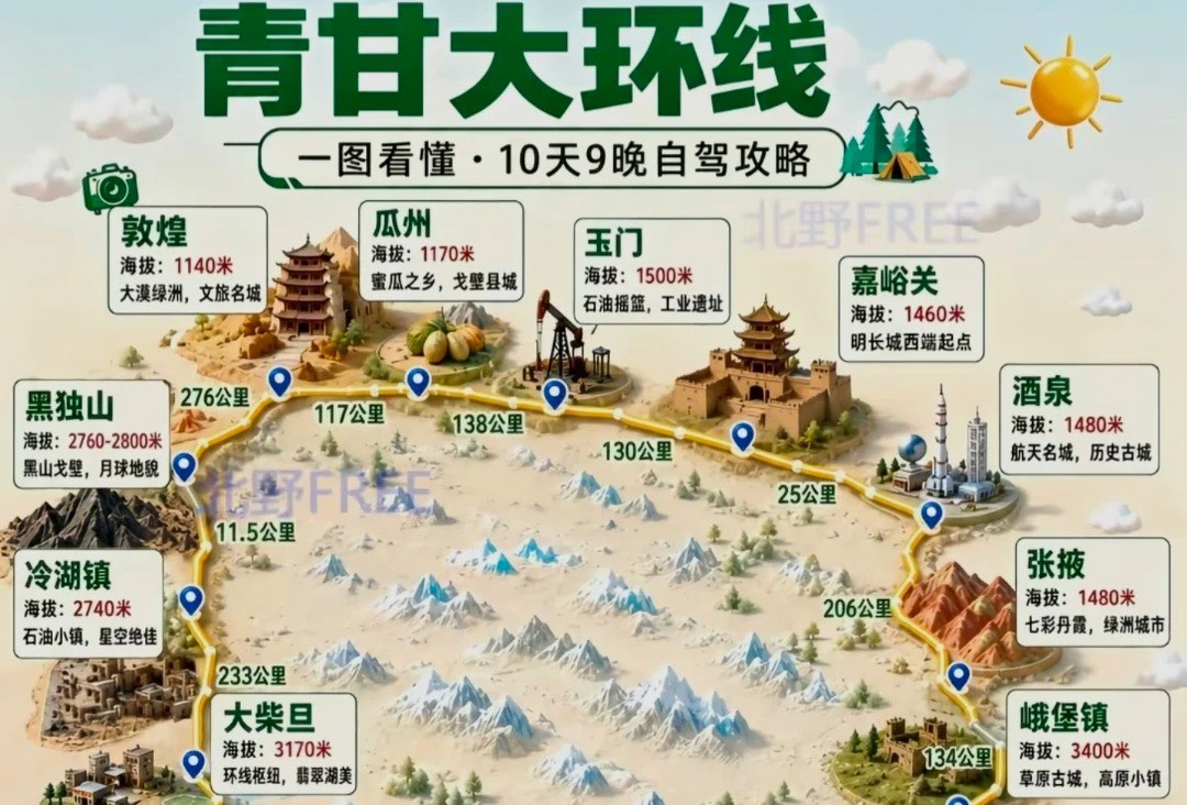 青甘大环线-逆时针攻略
