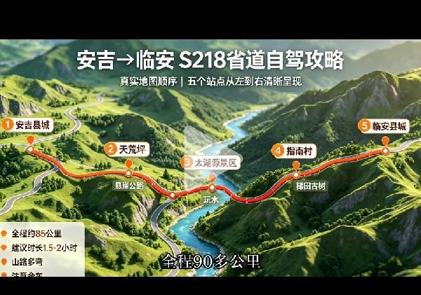 S218省道，安吉一临安