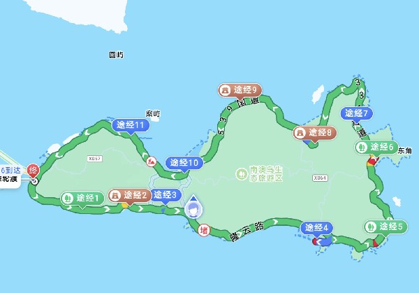 知屿旅游的南澳岛地图